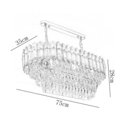 Moderne Crystal Pendel Light Luksus Oval Loftslampe