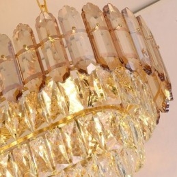 Moderne Crystal Pendel Light Luksus Oval Loftslampe