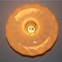 Imiteret Jade Glass Retro 1 Head Lotus Loftslampe