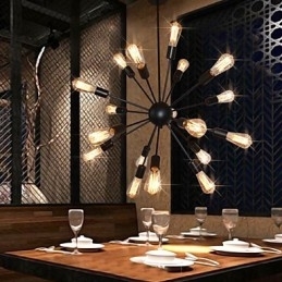 Country Designers antik messing metal lysekrone