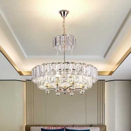 Hvid krystal pendant lys moderne loftslamper hængende lys Hvid krystal pendant lys moderne loftslamper hængende lys