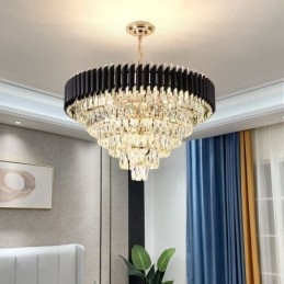 Luksus Krystal Pendel Loftslampe 6 9 12 Lys