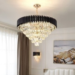 Luksus Krystal Pendel Loftslampe 6 9 12 Lys