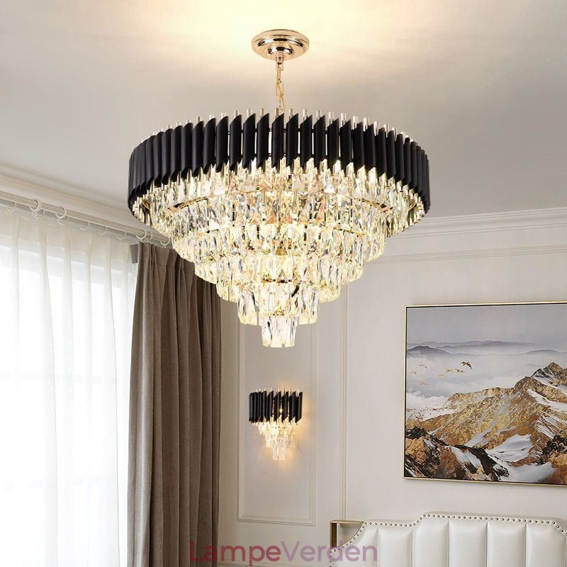 Luksus Krystal Pendel Loftslampe 6 9 12 Lys