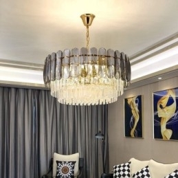 Moderne K9 Krystal Pendel Loftslampe