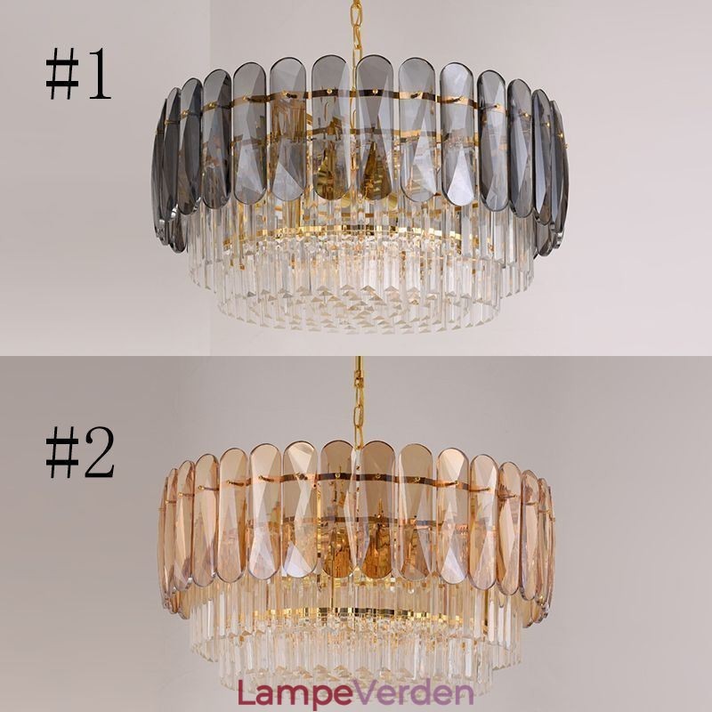 Moderne K9 Krystal Pendel Loftslampe