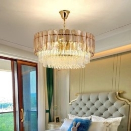 Moderne K9 Krystal Pendel Loftslampe