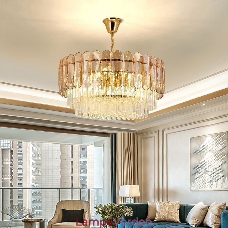 Moderne K9 Krystal Pendel Loftslampe