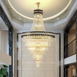 Luksuriøs pendel i crystal loftslampe