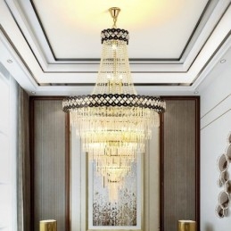 Luksuriøs pendel i crystal loftslampe