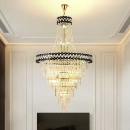 Luksuriøs pendel i crystal loftslampe
