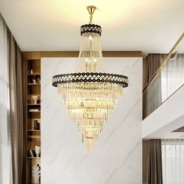 Luksuriøs pendel i crystal loftslampe
