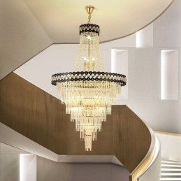 Luksuriøs pendel i crystal loftslampe