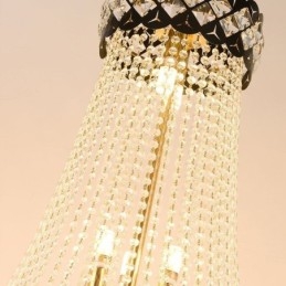Luksuriøs pendel i crystal loftslampe