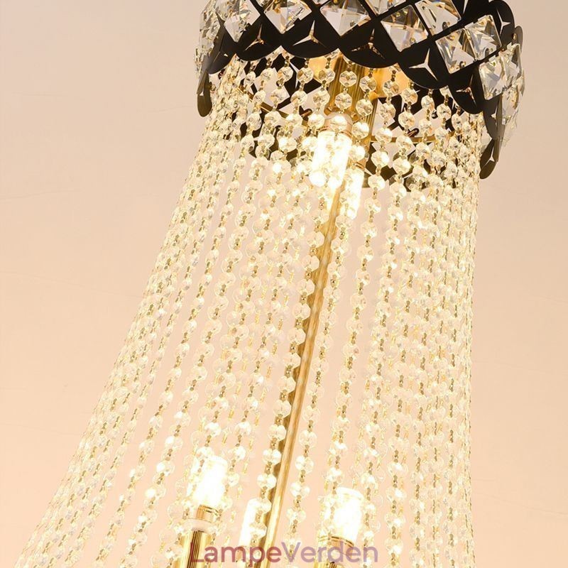 Luksuriøs pendel i crystal loftslampe