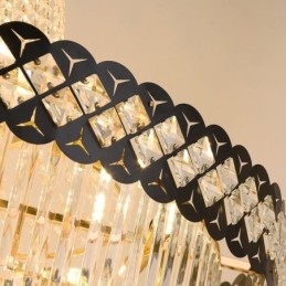 Luksuriøs pendel i crystal loftslampe