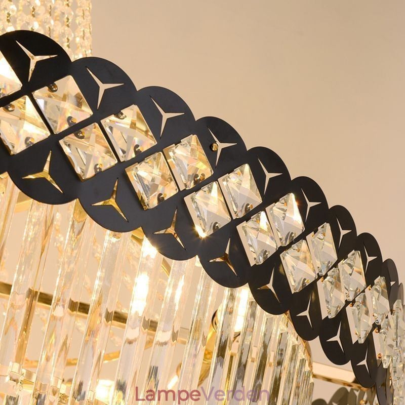 Luksuriøs pendel i crystal loftslampe