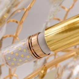 Luksuriøs pendel i crystal loftslampe