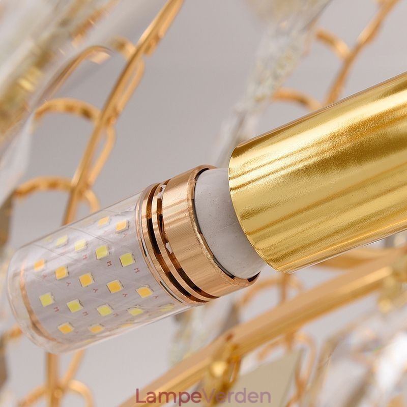 Luksuriøs pendel i crystal loftslampe