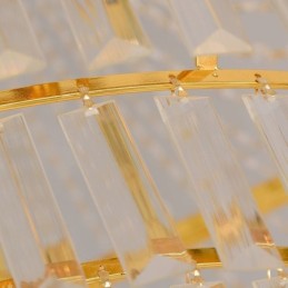 Europæisk Crystal Pendel Light Contemporary Loftslampe