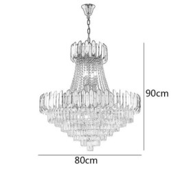 Klassisk K9 Krystal Pendel Loftslampe