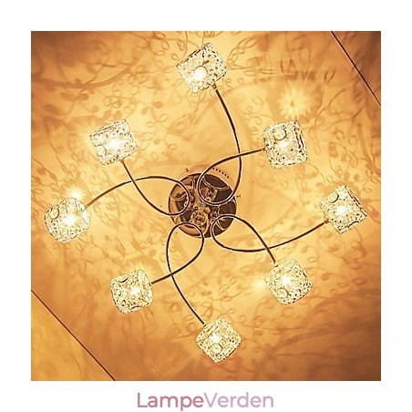 Moderne moderne krystal galvaniseret flush Mount Moderne moderne krystal galvaniseret flush Mount