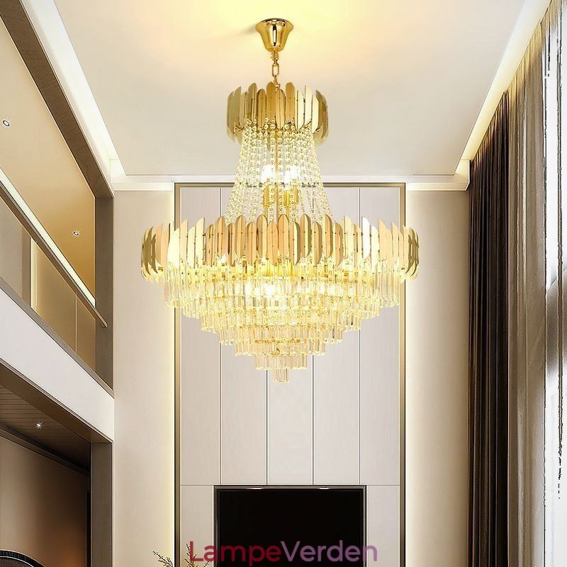 Klassisk K9 Krystal Pendel Loftslampe