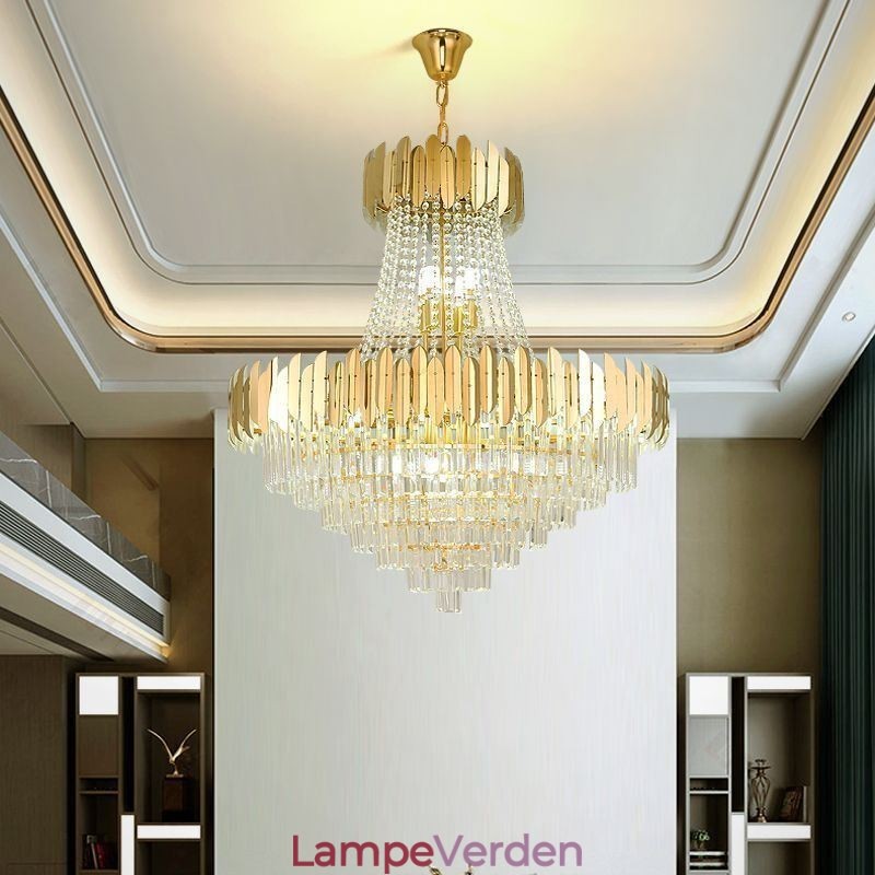 Klassisk K9 Krystal Pendel Loftslampe