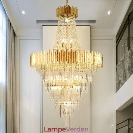 Lækkert pendant lys i crystal loftslampe Lækkert pendant lys i crystal loftslampe