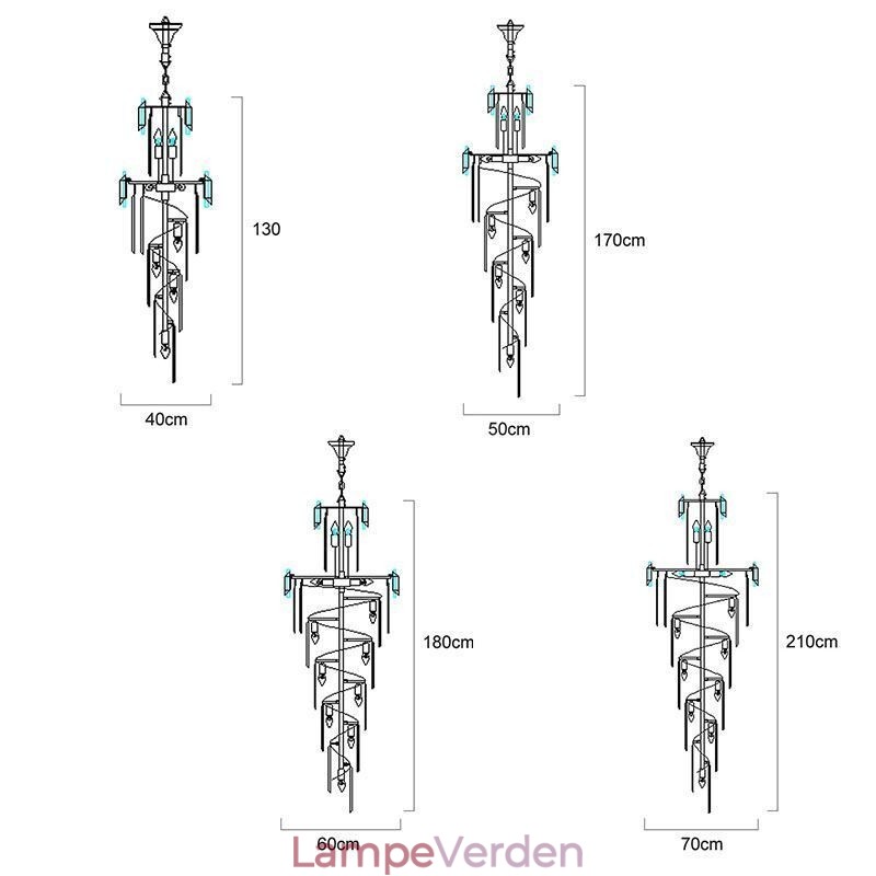 Moderne Crystal Luksus Pendel Light Hanging Light