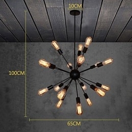 Country Designers antik messing metal lysekrone