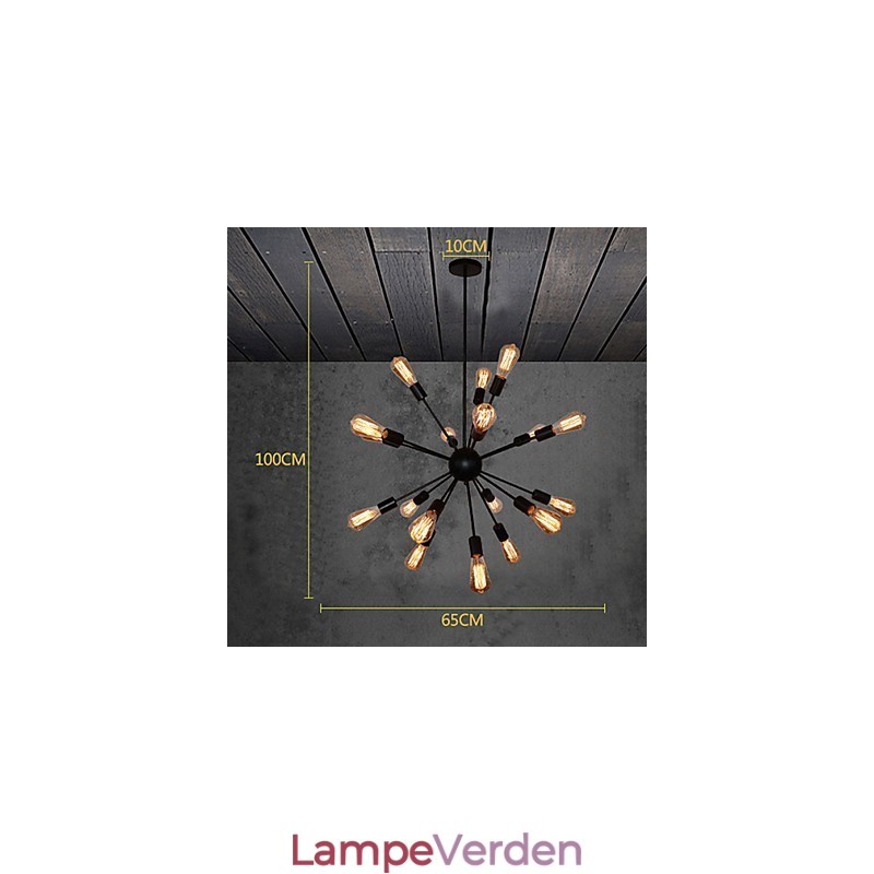 Country Designers antik messing metal lysekrone