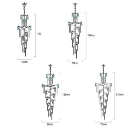 Moderne K9 Crystal Pendel Lampe Loftslampe