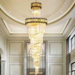 Crystal Pendel Light Modern Spektakulær K9 Loftslampe