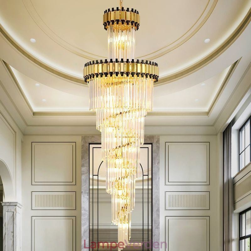 Crystal Pendel Light Modern Spektakulær K9 Loftslampe