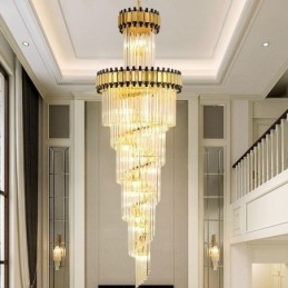 Crystal Pendel Light Modern Spektakulær K9 Loftslampe