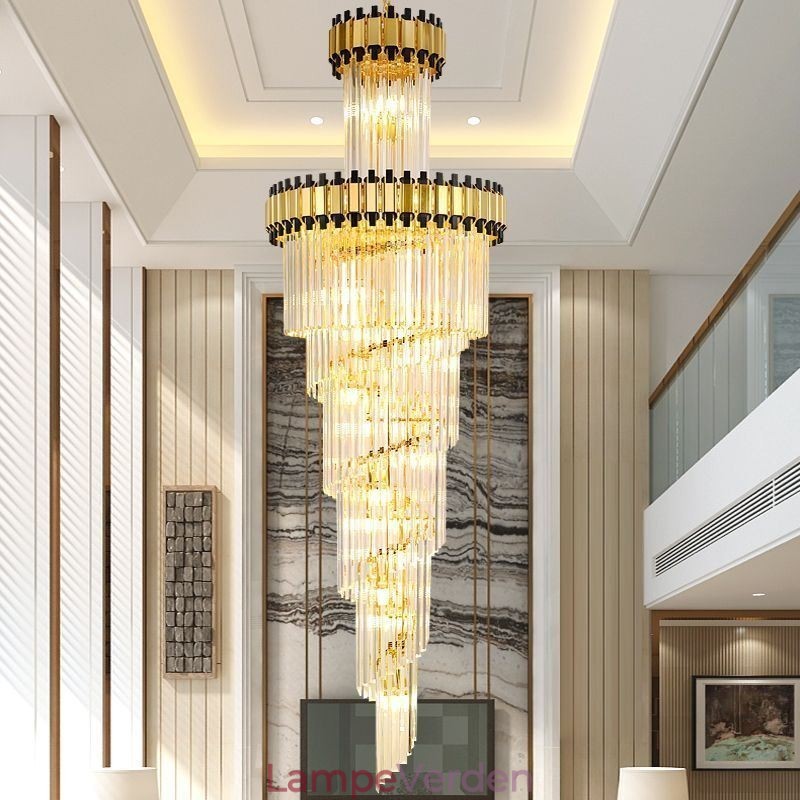 Crystal Pendel Light Modern Spektakulær K9 Loftslampe
