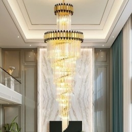 Crystal Pendel Light Modern Spektakulær K9 Loftslampe