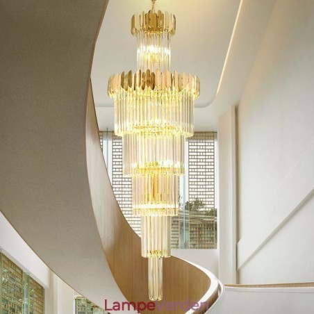 Moderne krystal loftslampe Pendellampe Spisestue Foyer Moderne krystal loftslampe Pendellampe Spisestue Foyer