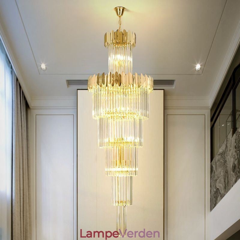 Moderne krystal loftslampe Pendellampe Spisestue Foyer