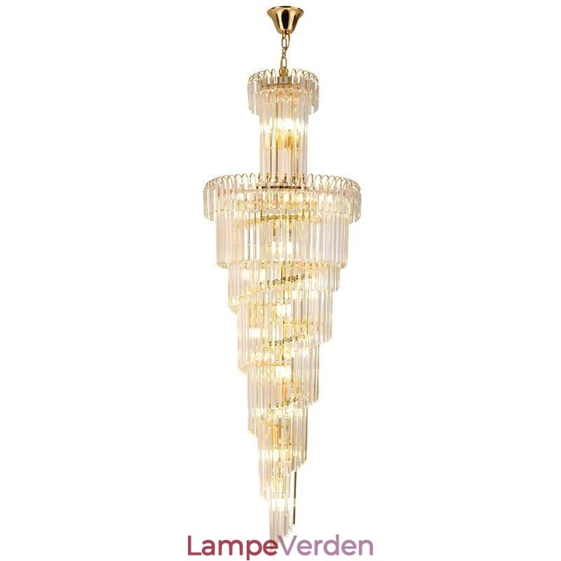 Moderne loftslampe i krystal