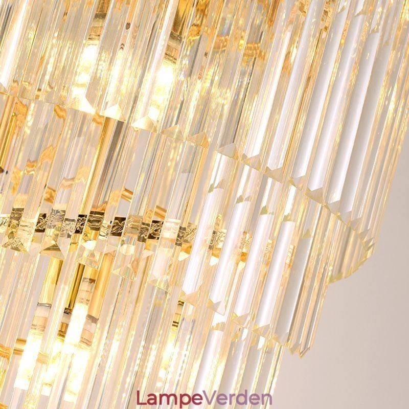 Moderne loftslampe i krystal