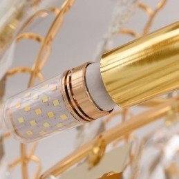 Moderne loftslampe i krystal