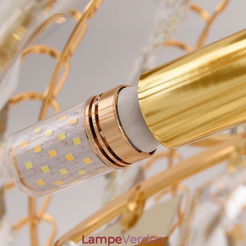 Moderne loftslampe i krystal