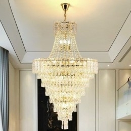 Moderne Elegant Krystal Pendel Konisk Loftslampe