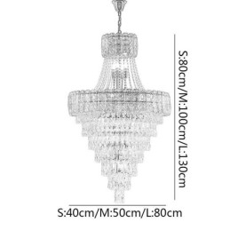 Moderne Elegant Krystal Pendel Konisk Loftslampe
