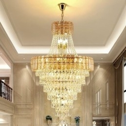 Moderne Elegant Krystal Pendel Konisk Loftslampe