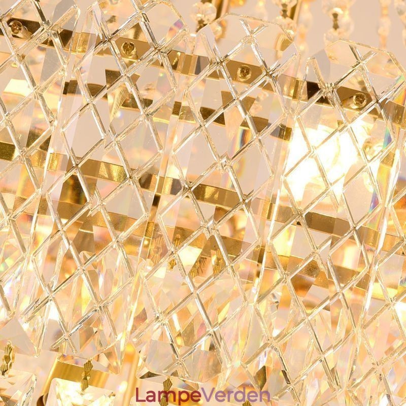 Moderne Elegant Krystal Pendel Konisk Loftslampe