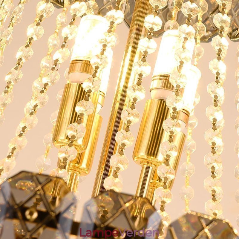 Moderne Elegant Krystal Pendel Konisk Loftslampe