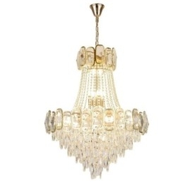 Moderne Crystal Pendel Light Rund Loftsbelysningsarmatur